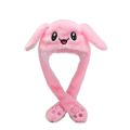 【HOT】 1PC Rabbit Hat Plush Can Moving Bunny Ears Hat For Kids Adult Girlfriend Bunny Plush Cap Winter Hat. 