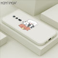 Hontinga for Redmi K20 / K20 Pro / Xiaomi Mi 9T / 9T Pro Case Cartoon We Bare Bears Panda Grizzly Phone Case Square Edge Pattern Liquid Silicone Cases Full Cover Camera Case. 