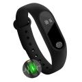 M2 Smart Band With Heart Rate Sensor Features And Many Other Impressive Features, Water Proof Or Sweat Free Compatible With All Device (Black). 
