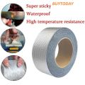 Super Strong Waterproof Butyl Aluminum Rubber Foil Tape Repair Adhesive Leak Proof Tape 1M. 