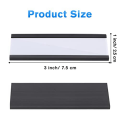 30 Pack C Channel Magnetic Label Holders Holder 1 X 3 in with Magnets Magnetic Name Tags Tool Box Labels for Metal Whiteboard. 