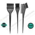 Hair Color Bowl Set Bowl With Three Brushes Hair Dye Color Brush and Bowl Set Stylist Tools for DIY Salon, 4Pcs Color Bowl Brushes Tool Mixing Bowl Kit Tint Comb for Hair Tint Dying Coloring Applicator - Dye Brush & Comb/Mixing Bowl/Tint Tool. 