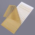 1pc Golden Alphabet Stickers: Add Sparkle to Your DIY Projects with Mini Glitter Letter & Number Stickers!. 