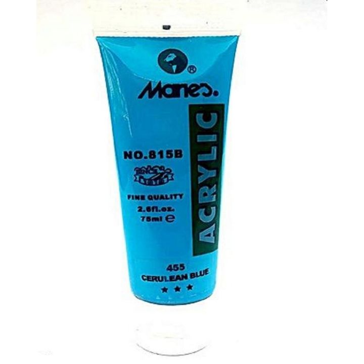Marie's 75ml Acrylic Colors Paint Tubes-455 Cerulean Blue