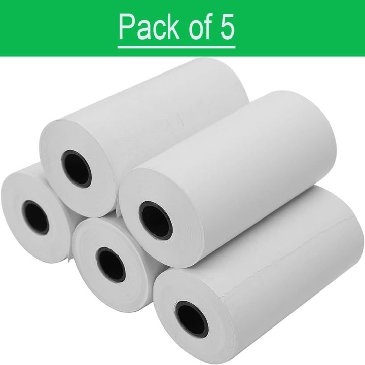 Thermal Printer Printing Paper Roll 57*25mm for Portable Bluetooth Mini Printer for Printing Photos/ Pictures/Office Receipt/Labels/Note/QR Code/Labels/Memo