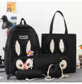 EFASHION 2023 GirlsLaptop Backpack 4 Pcs Set unique design  School Bags For Teenage Girls College Student Kids BookBag. 
