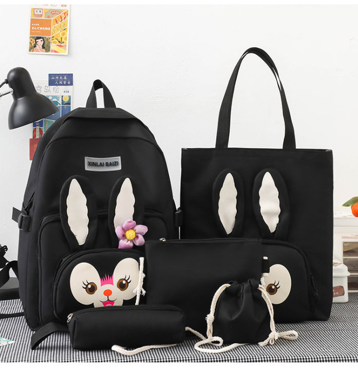 EFASHION%202023%20GirlsLaptop%20Backpack%204%20Pcs%20Set%20unique%20design%20%20School%20Bags%20For%20Teenage%20Girls%20College%20Student%20Kids%20BookBag%20-%20Image%202