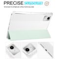 3-fold Clear TPU Leather Tablet Case with Pen Slot For Lenovo Tab M11 / Xiaoxin Pad 11 2024. 