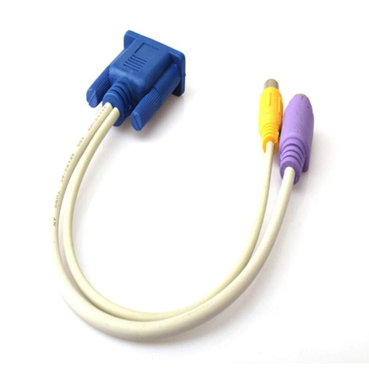 【3C VictoryEagle Store】VGA SVGA to TV RCA S Video Cable Adapter Converter New ND998