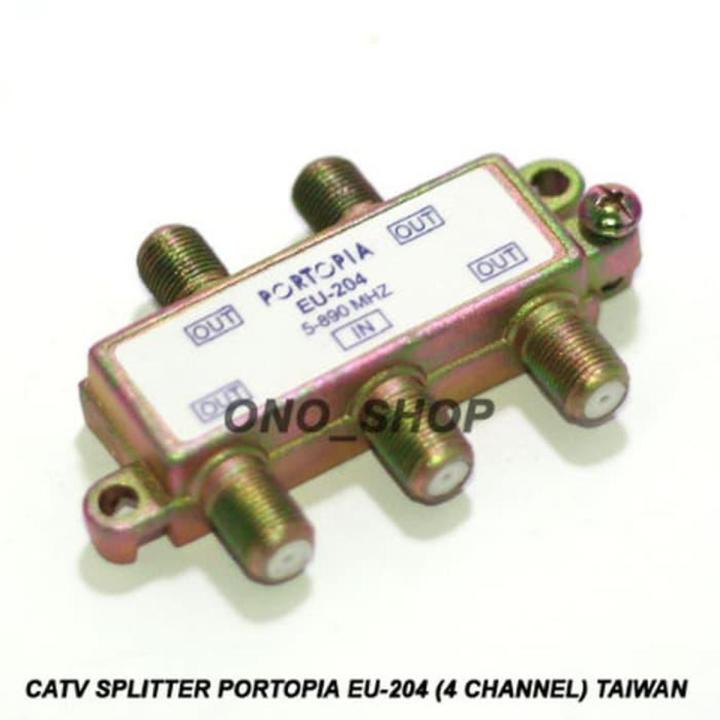 4-Way Digital Aerial Cable TV Splitter Media Type Broadband 5-890Mhz