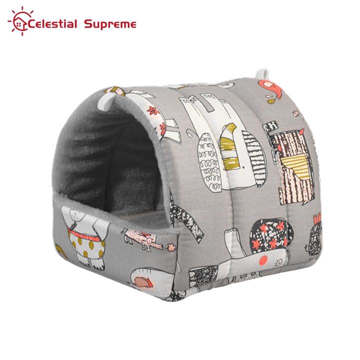 Small Pet Kennel Soft Kangaroo Bear Pattern Small Pet Kennel