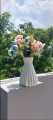 Unbreakable Plastic Flower Vase 6.5 Inches Height 3 Inches Diameter Durable Home Decor. 