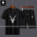 MARKHOR Printed Half Sleeves Cotton Jersey Summer Tracksuit For Boys & Girls T-Shirt & Shorts Gym Sports Outdoor Gaming Tracksuit for Men_Boys_Girls_Women Party Wear. 