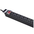 1U 19" Multipurpose socket 8port PDU rack mount power strip power distribution unit for server rack data center. 