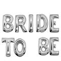 Bride to Be Decoration Set Purple & White Theme Bridal Shower Decoration Full Set Foil Balloons , Sash , Latex Balloons. 