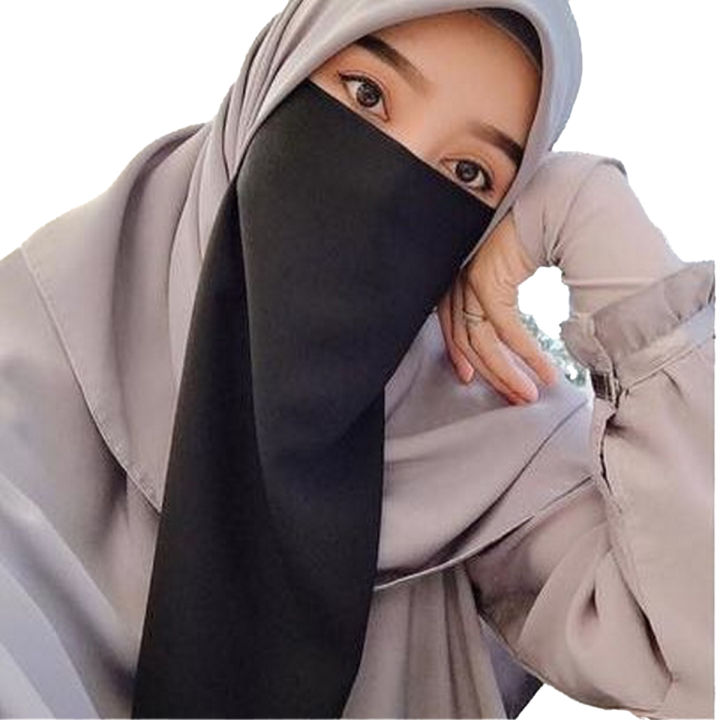 Half Naqab Patti. Half Naqab Patti for Girls. Elastic Naqab Patti for Girl. Naqab Patti With Elastic