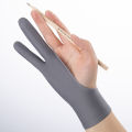 New Solid Color 2 Fingers Glove For Writing Designer Elastic Anti Touch Drawing Glove Right And Left Hand Drawing Tablet Glove. 