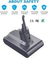 KUNLUN V7 Replacement Battery 21.6V Compatible for V7 Battery V7 Animal V7 Absolute V7 Motorhead Pro V7 Trigger V7 Fluffy V7 HEPA Li-ion SV11 Battery [ONLY Fit for V7 Series]. 