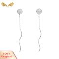 1 Pair Attractive Ladies Flower Earrings Decorative Long Dangle Dandelion Earrings for Daily Life. 
