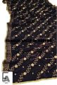 Velvet Shawl with Golden Zari Tilla Work - 2.5 Yards. 