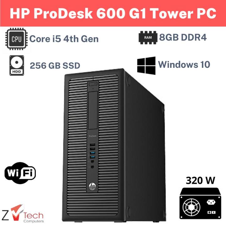 HP ProDesk 600 G1 Tower Gaming PC - i5 4th gen - 8 GB RAM - 256 GB SSD - WiFi - Z Tech Computers