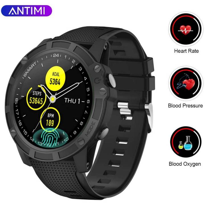 ?Latest Model?Antimi Smart Watches,Bluetooth Smart Watch Fitness Tracker Activity Trackers Smartwatch With Pedometer Heart Rate Monitor Blood Oxygen Pressure IP68 Waterproof Sleep For iOS Android