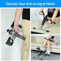 Foldable Mini Exercise Bike Pedal Exerciser – Under Desk Portable Cycle for Arm & Leg Workout – LCD Display – Home Gym, Therapy, Cardio & Strength Training. 