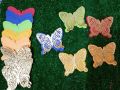 Pack of 30 butterflies :: multicolor for scrapbook, journaling, card making, Customized and handmade diecuts. 