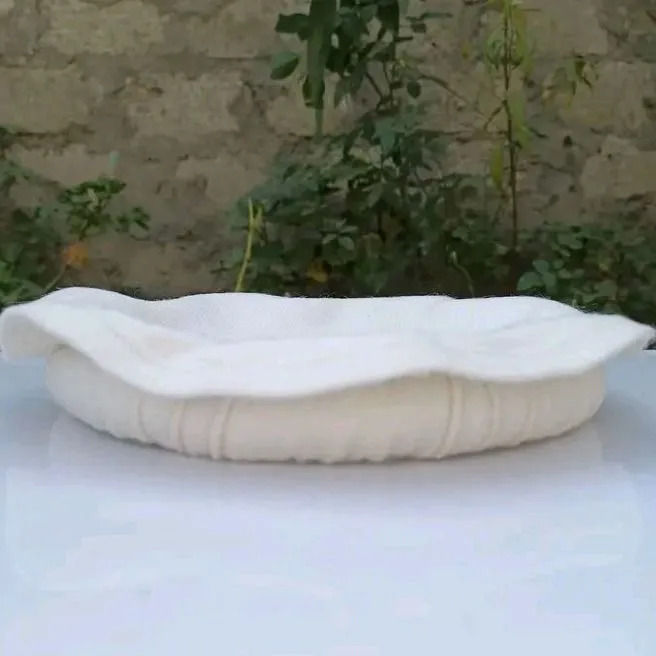 White Chitrali Cap Pakol | Pure Handmade Woolen Chitrali Cap Pakol ...