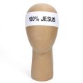 100% Jesus Sport Tie Headband Soccer Football Athletics Fitness Sweatband Bandana. 