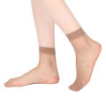 Pair of Sheer Socks Ultra-Thin Transparent Nylon Summer Socks/Stocking Socks for Ladies/Women/Girl's (Ankle Length Socks) in Skin White and Black Color Free Size Fits All. 
