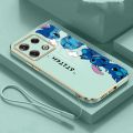 infinix Note 40 Pro note40 Pro+ 5G Pro 5G Casing Cartoon Monsters Mobile Case Big Eyes Stitch Straight Edge Full Camera Protected Cover. 