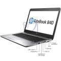 HP EliteBook 840 G3 - Core i5 6th Generation - 8 GB Ram - 256 GB SSD - 14". 