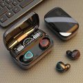 M10  Wireless Headphones Earbuds Touch Control Bluetooth-Compatible 5.1 / 5.0 Earphones Wireless Headset Waterproof 9D Hifi Quality Earbuds LED Display Wireless Earphone With Charging Box Sound Like f9 m90 N35 Best For Gaming Pubg Gym Airdots.. 