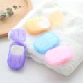 Travel Soap Paper 20pcs Mini Paper Soap Washing Hand Bath Clean Scented Slice Sheets Good for Camping BBQ Hiking Travel or Any Outdoor Activity. 
