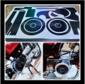 ENGINE VINYL STICKER FOR 70CC BIKE SELF ADHESIVE STICKER. 