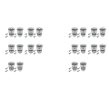 20 Pcs Handheld Mic Holder Microphone Speaker Hang Up Clip for Motorola CB CM300 GTX800 Kenwood HLN9073 GM360 Radio. 
