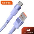 Toocki 3A USB C Cable Type C For Xiaomi 12t pro Realme Redmi note 12 pro Poco F3 X4 GT Fast Charging Cable Type C Data Cord Wire. 