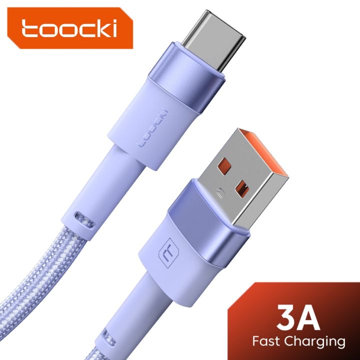 Toocki 3A USB C Cable Type C For Xiaomi 12t pro Realme Redmi note 12 pro Poco F3 X4 GT Fast Charging Cable Type C Data Cord Wire