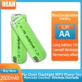 1-2pcs 1.2V 2600mah AA Ni-Mh Rechargeable Battery With Welding Tabs For Philips Electric Shaver Razor Toothbrush 2A Batteries. 