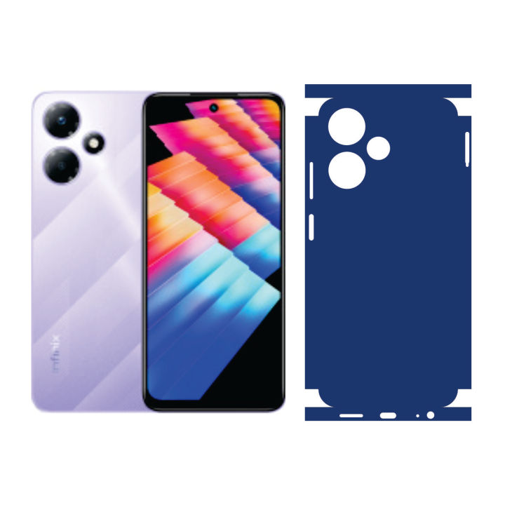 Back Paper For Infinix Hot 30 Play Sheet_0003 Blue Self adhesive Anti-stain Wrap Cover