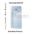 Samsung Galaxy A3 2017 Back Matte Protector Soft Skin Sheet Soft Film Protection For Samsung Galaxy A3 2017 A320. 