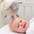 Sweet Dreamers, Ewan the Dream Sheep, Grey - Baby White/Pink Noise Machine and Sleep Aid with Night Light. 
