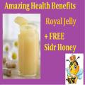 Pure Natural Royal Jelly 140g رائل جیلی  with 200g Free Sidr Honey. 