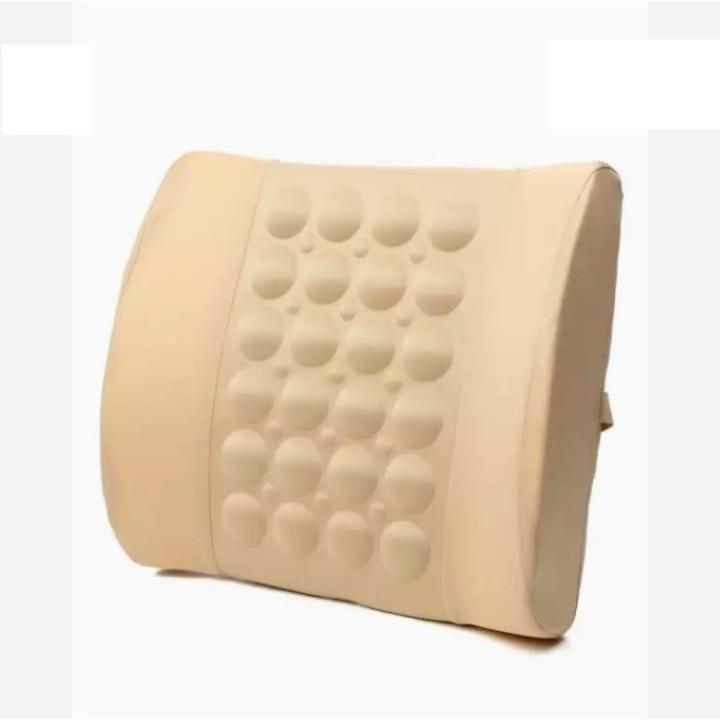 Car Back Seat Massager With Vibratoor - Beige Color