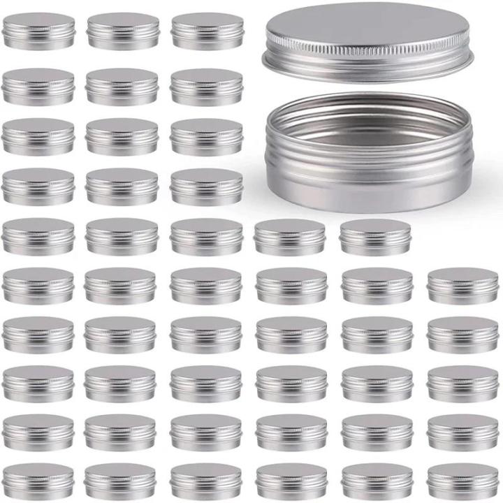 Screw cap for silver metal round jar with 15 g 10 g 5 pcs 5 20 g 30 g 50 g empty aluminum jar jar ointment spice candle lipstick