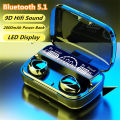 M10 earbuds NEWEST Digitatindicator True Wireless Bluetooth Headset Be Proud V5.3 BT Wireless - Black. 