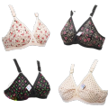 Memon Online Pack of 4 Women Ladies Girls Classy Multi colour Jersey Printed Bra Brief Blouse Brazier Brassier Undergarments- Jersey Brazzer for Girls | Bras | Bra for girls and women. 