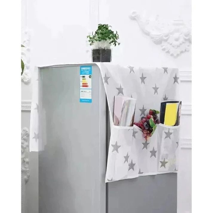 Fridge%20Dust%20Cover%20Waterproof%20Refrigerator%20Dustproof%20Cover%20with%206%20Pocket%20Fridge%20Organizer%20Waterproof%20Refrigerator%20Dustproof%20Cover%20Printed%20Fridge%20Cover%20Appliance%20Protector%20Organizer%20-%20Image%202
