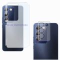 vivo Y100 Back Matte Protector Soft Skin Sheet Film + Back Camera Glass Protector Flexible 9H Gorilla Lens Glass For vivo y100 - Transparent. 